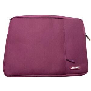 Mostso Laptop Table Case Purple Mauve Zip Top Pocket Front Fits Most Models